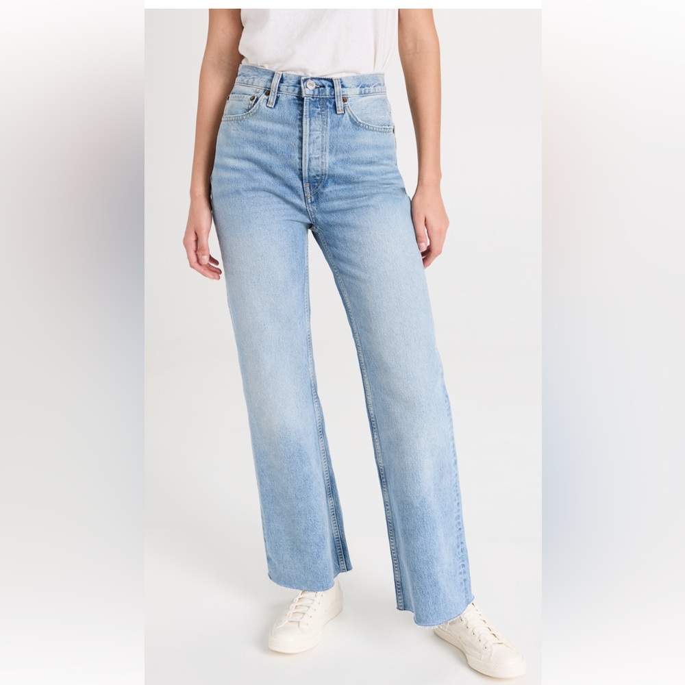 RE/DONE
70s Ultra High Rise Wide Leg Jeans